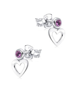 Cute Heart Stud Earrings STS-1035
